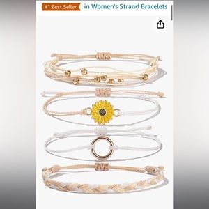 Sunflower String bracelet set